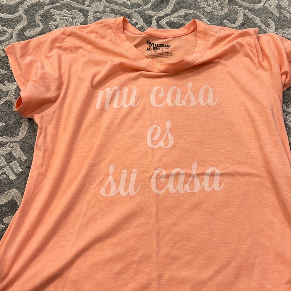 Show Me Your MuMu Orange Relaxed Short Sleeve Tee